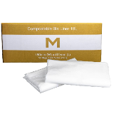 POR Compostable Bin Liner 36L White 580mm x 700mm x 15mu 50 Bags Roll 1000 Bags Box